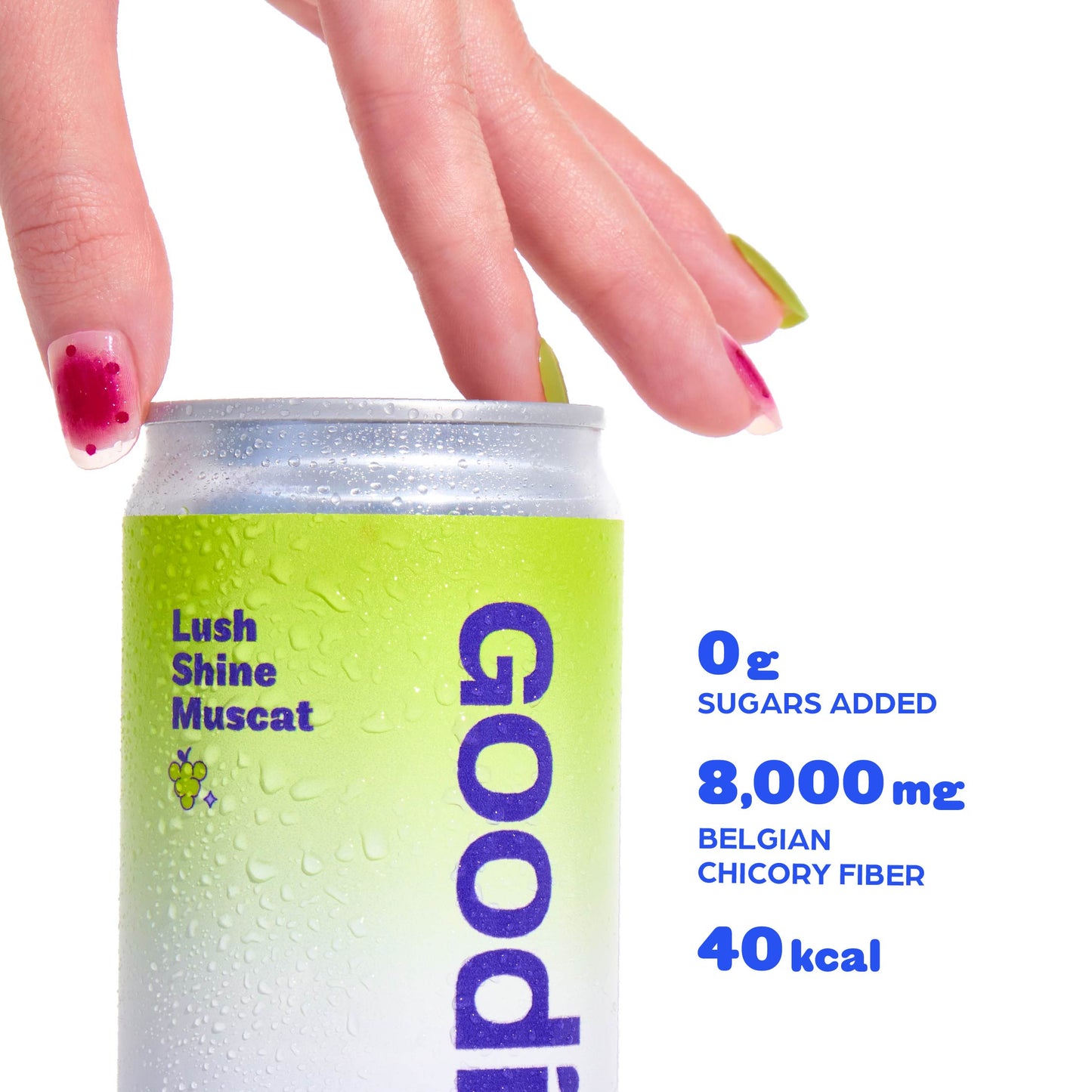 Goodi Pop Prebiotic Soda Trial Pack 3 — All 3 Flavors (1+1+1) | 8,000mg Chicory Inulin